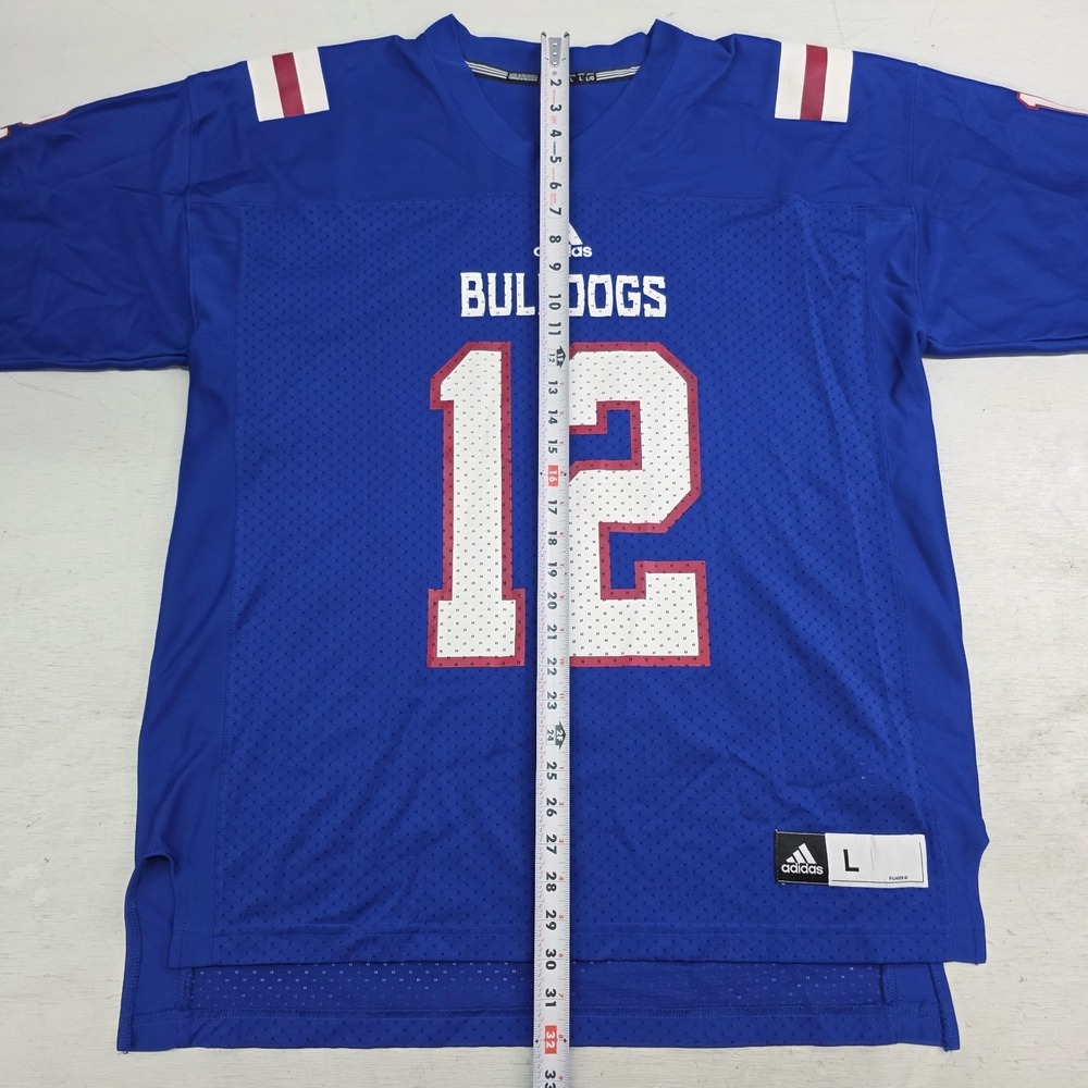 Adidas Louisiana LA Tech Bulldogs NCAA Collegiate Football Jersey Men's Sz L EUC - Picture 10 of 10
